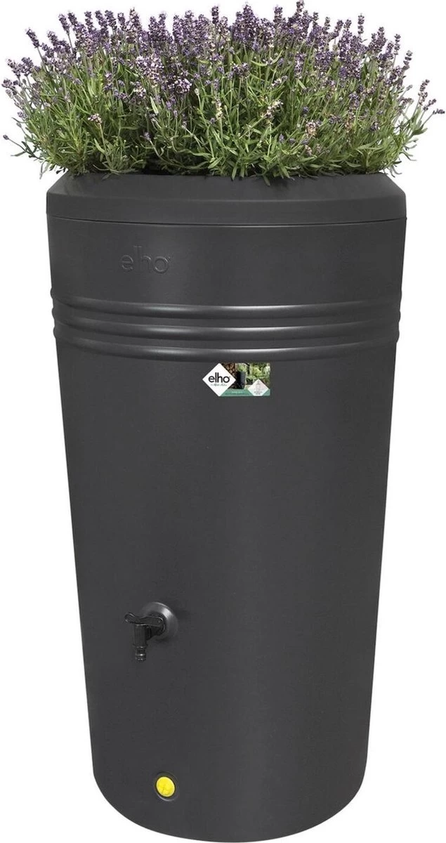 Elho Green Basics Regenton - Regenton - Living Black - Buiten - 200 Liter 13 Elho Green Basics Regenton - Regenton - Living Black - Buiten - 200 Liter - Afbeelding 11