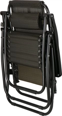 Springos Tuinstoel | Ligstoel | Opvouwbaar | Verstelbaar | Ergonomische Hoofdsteun | Bruin / Zwart -Tuin Aanleg 641x1200 1