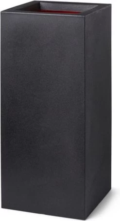 Capi Europe - Bloempot Rechthoek Smooth NL - 36x36x79 - Zwart - Voor Binnen En Buiten - KBL952 -Tuin Aanleg 650x1200 1