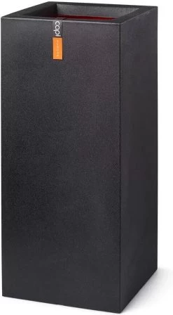 Capi Europe - Bloempot Rechthoek Smooth NL - 36x36x79 - Zwart - Voor Binnen En Buiten - KBL952 -Tuin Aanleg 661x1200 3