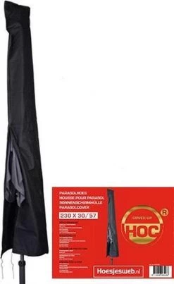 Parasolhoes - Hoes Ronde Stokparasol T/m ø 4m - Hoes Vierkante Stokparasol 3mx3m - Zware Dikke Kwaliteit -Tuin Aanleg 736x1200