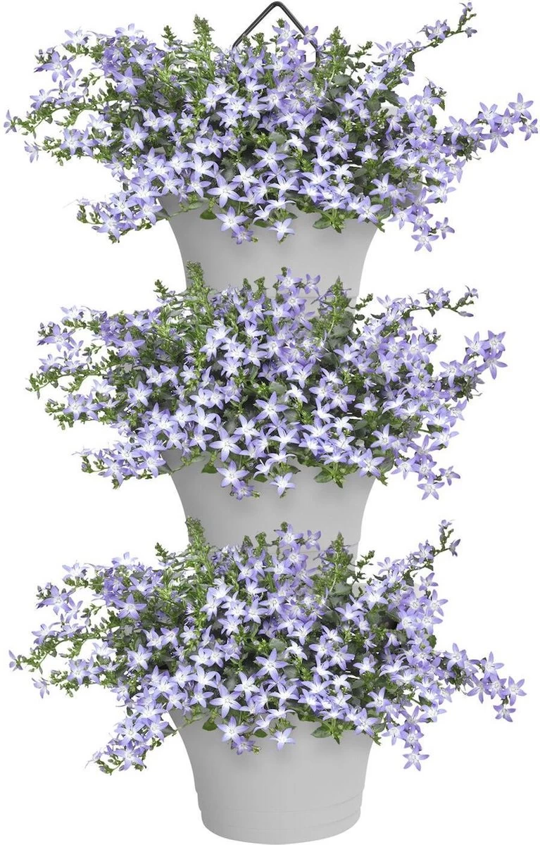Elho Corsica Vertical Forest 24 - Bloempot Voor Balkonbuiten - Ø 26.7 X H 29.7 Cm - Wit/Wit 3 Elho Corsica Vertical Forest 24 - Bloempot Voor Balkonbuiten - Ø 26.7 X H 29.7 Cm - Wit/Wit