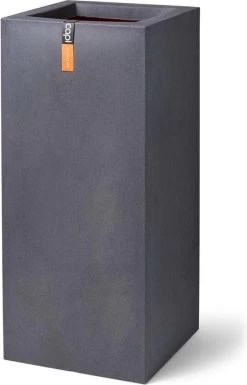 Capi Europe - Bloempot Rechthoek Smooth NL - 36x36x79 - Zwart - Voor Binnen En Buiten - KBL952 -Tuin Aanleg 770x1200 2