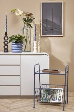 Mica Decorations Ilse Bloempot Met Schotel - H16 X Ø18,5 Cm - Keramiek - Blauw -Tuin Aanleg 799x1200 100