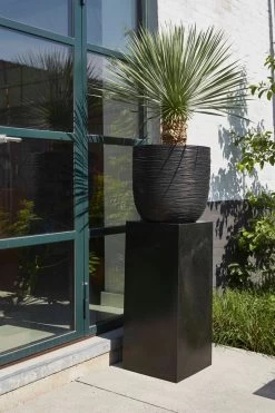 Capi Europe - Bloempot Bol Rib NL - 43x41 - Antraciet - Voor Binnen En Buiten - KOFZ933 -Tuin Aanleg 799x1200 104