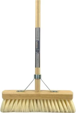 Synx Tools Binnenbezem Fibersoft - Zachte Bezems - Kamerveger - Veger / Zachte Besem - Incl. Steel 140cm - Binnen Bezem