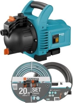 GARDENA - Classic Besproeiingspomp 3000/4 Compleet - Waterpomp - Incl. 3.5 M Aanzuigslang En 20 M Slang -Tuin Aanleg 853x1200 2