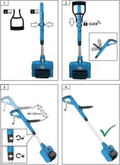 Güde Elektrische Oppervlakte- En Voegenreiniger - MET Telescopische Stang & 4 Voegenborstels - GUB 500 14 Güde Elektrische Oppervlakte- En Voegenreiniger - MET Telescopische Stang & 4 Voegenborstels - GUB 500 -Tuin Aanleg 868x1200 4