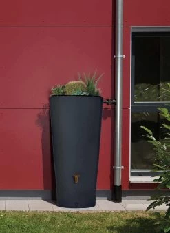 Garantia 2in1 Regenton - VASO - 220 Liter - Antraciet -Tuin Aanleg 876x1200 2