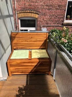 Kleine Teakhouten Tuinbank Met Opbergruimte - 100 X 60 X 90 Cm - Duurzaam Teakhout - Blijft Strak En Mooi - Sterke Constructie Om Lang Mee Te Gaan -Tuin Aanleg 900x1200 3