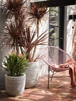 Capi Europe - Bloempot Bol Rib NL - 35x34 - Zwart - Voor Binnen En Buiten - KBLR932 -Tuin Aanleg 900x1200 35