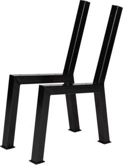 MaximaVida Set Industriële Bankpoten New York- Zwart Gecoat - Maak Zelf Je Bank