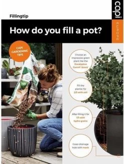 Capi Europe - Bloempot Bol Rib NL - 35x34 - Zwart - Voor Binnen En Buiten - KBLR932 -Tuin Aanleg 903x1200 2