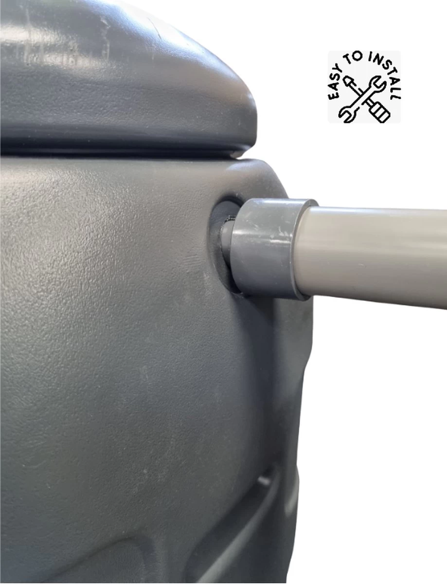 Regenton Rainsaver - Antraciet 100 L + Voet + Vulautomaat 9 Regenton Rainsaver - Antraciet 100 L + Voet + Vulautomaat - Afbeelding 7