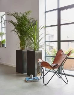 Capi Europe - Bloempot Rechthoek Smooth NL - 36x36x79 - Zwart - Voor Binnen En Buiten - KBL952 -Tuin Aanleg 941x1200 3