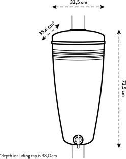 Elho Green Basics Rain Catcher 33 - Regenton Voor Balkonbuiten - Ø 33.5 X H 73.5 Cm - Grijs/Living Concrete 16 Elho Green Basics Rain Catcher 33 - Regenton Voor Balkonbuiten - Ø 33.5 X H 73.5 Cm - Grijs/Living Concrete -Tuin Aanleg 951x1200