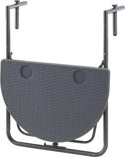 Balkontafel Cicala Inklapbaar 83,5x60x64 Cm Donkergrijs -Tuin Aanleg 956x1200
