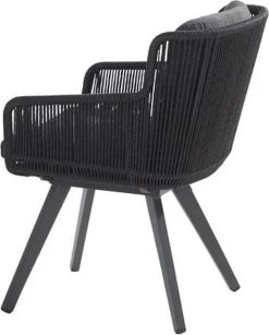 4 Seasons Outdoor 4SO Armstoel Flores Anthracite - 1 Stuk -Tuin Aanleg 964x1200