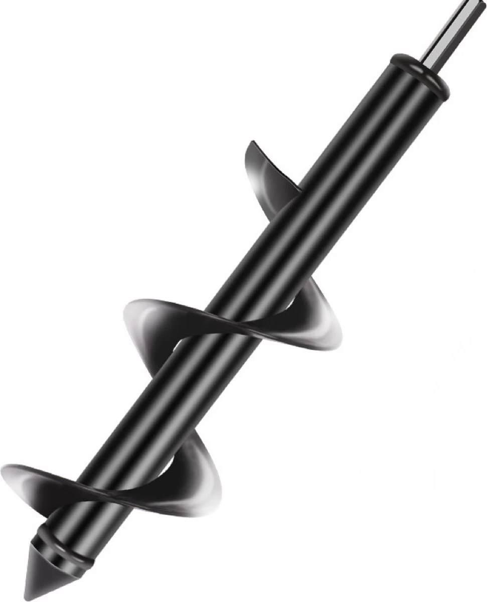 Merkloos Grondboor - Grondboor Voor Boormachine - Bollenplanter - Palenboor - Boor - Tuin - 60 Cm - 8 CM 4 Merkloos Grondboor - Grondboor Voor Boormachine - Bollenplanter - Palenboor - Boor - Tuin - 60 Cm - 8 CM - Afbeelding 2