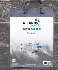 Opbergtas Voor Tuinmeubelkussens - 125 X 40 X 50 Cm (4 – 6 Lounge- Tuinkussens) - Grijs / Antraciet -Tuin Aanleg 992x1200 6